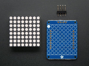 Adafruit Small 1.2" 8x8 LED Matrix w/I2C Backpack - Red or Green
