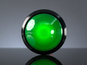 Massive Arcade Button with LED - 100mm Green - Chicago Electronic Distributors
