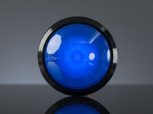 Massive Arcade Button with LED - 100mm Blue - Chicago Electronic Distributors
