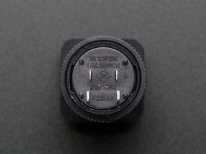 16mm Illuminated Pushbutton - Yellow Latching On/Off Switch