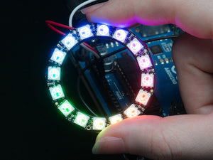 NeoPixel Ring - 16 x WS2812 5050 RGB LED with Integrated Drivers - Chicago Electronic Distributors
 - 1