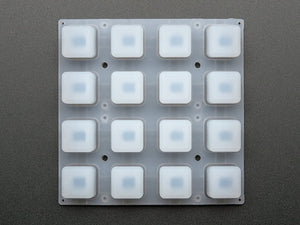 Silicone Elastomer 4x4 Button Keypad - for 3mm LEDs