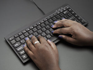 Mini Chiclet Keyboard - USB Wired - Black - Chicago Electronic Distributors
