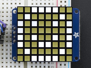 Small 1.2" 8x8 Ultra Bright Square White LED Matrix + Backpack - Chicago Electronic Distributors
