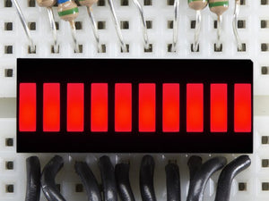 10 Segment Light Bar Graph LED Display - Red - Chicago Electronic Distributors
