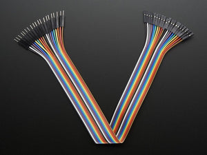 Premium Female/Male 'Extension' Jumper Wires - 20 x 12" - Chicago Electronic Distributors
