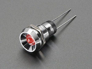 5mm Chromed Metal Wide Concave Bevel LED Holder - Pack of 5 - Chicago Electronic Distributors
