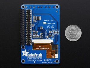 PiTFT Plus Assembled 320x240 2.8" TFT + Resistive Touchscreen - Pi 2 and Model A+ / B+ - Chicago Electronic Distributors
 - 4