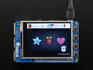 PiTFT Plus Assembled 320x240 2.8" TFT + Resistive Touchscreen - Pi 2 and Model A+ / B+ - Chicago Electronic Distributors
 - 1