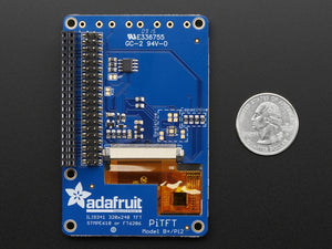 PiTFT Plus 320x240 2.8" TFT + Capacitive Touchscreen Mini Kit - Pi 2 and Model A+ / B+ - Chicago Electronic Distributors
 - 8