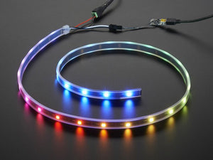 Adafruit NeoPixel LED Strip Starter Pack - 30 LED meter - Black - Chicago Electronic Distributors
