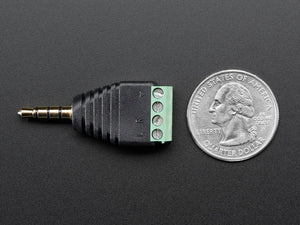 3.5mm (1/8") 4-Pole (TRRS) Audio Plug Terminal Block