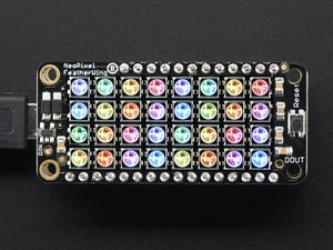 NeoPixel FeatherWing - 4x8 RGB LED Add-on For All Feather Boards - Chicago Electronic Distributors
 - 6