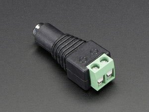 Female DC Power adapter - 2.1mm jack to screw terminal block - Chicago Electronic Distributors
 - 1