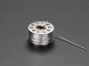 Stainless Medium Conductive Thread - 3 ply - 18 meter/60 ft - Chicago Electronic Distributors
