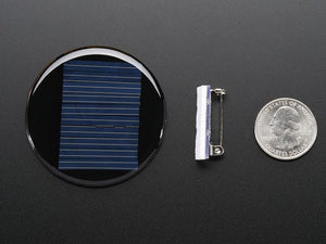 Round Solar Panel Skill Badge - 5V / 40mA - Chicago Electronic Distributors
