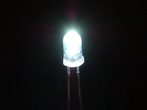 Super Bright White 5mm LED (25 pack) - Chicago Electronic Distributors
