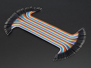 Premium Male/Male Jumper Wires - 40 x 6" (150mm) - Chicago Electronic Distributors
