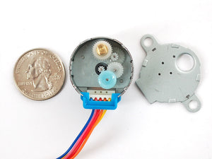 Small Reduction Stepper Motor - 5VDC 32-Step 1/16 Gearing