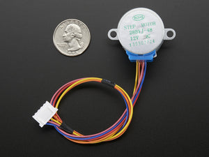 Small Reduction Stepper Motor - 12VDC 32-Step 1/16 Gearing - Chicago Electronic Distributors
 - 2