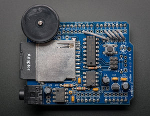 Adafruit Wave Shield for Arduino Kit - v1.1 - Chicago Electronic Distributors
 - 2