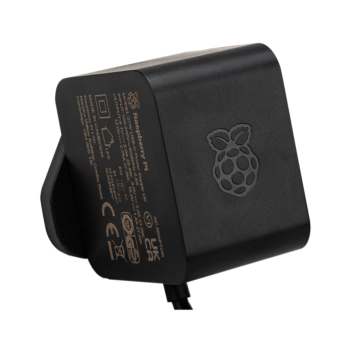 Raspberry Pi 27W USB-C Power Supply Black US