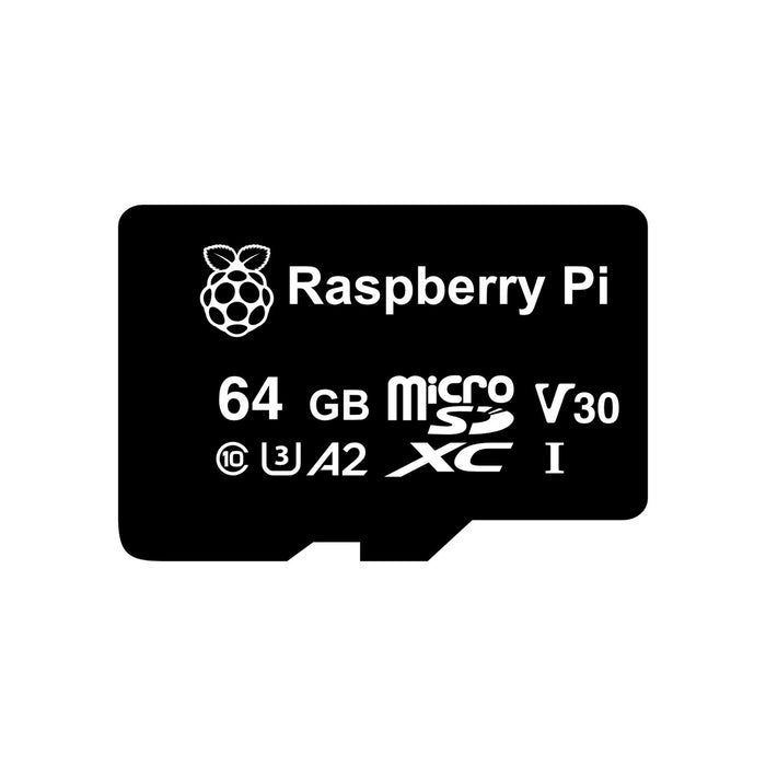 Official Raspberry Pi microSD Card, A2, V30, 64GB - BLANK