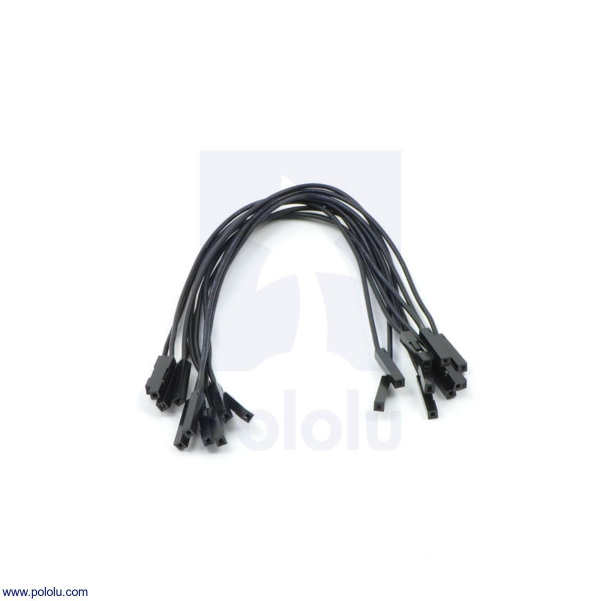 Premium Jumper Wire 10-Pack F-F 6 Black