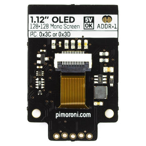 Pimoroni 1.12" Mono OLED (128x128, white/black) Breakout