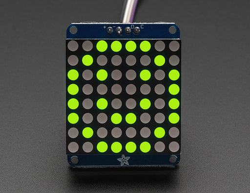Adafruit Small 1.2" 8x8 LED Matrix w/I2C Backpack - Red or Green - Chicago Electronic Distributors
 - 2