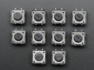 Tactile Switch Buttons (12mm square, 6mm tall) x 10 pack