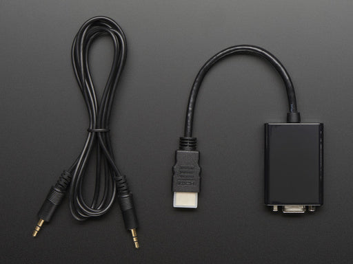 HDMI to VGA Video Adapter and 3.5mm Male/Male Stereo Cable - Chicago Electronic Distributors
