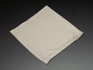 Knit Conductive Fabric - Silver 20cm square - Chicago Electronic Distributors
