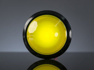 Massive Arcade Button with LED - 100mm Yellow - Chicago Electronic Distributors
