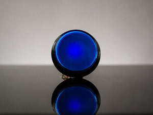 Large Arcade Button with LED - 60mm Blue - Chicago Electronic Distributors
