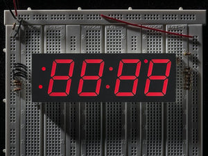 Red 7-segment clock display - 1.2" digit height - Chicago Electronic Distributors

