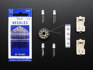 Adafruit Beginner LED Sewing Kit - Chicago Electronic Distributors
