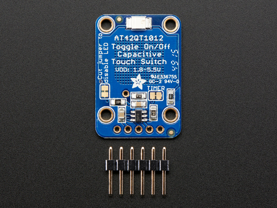 Standalone Toggle Capacitive Touch Sensor Breakout - AT42QT1012