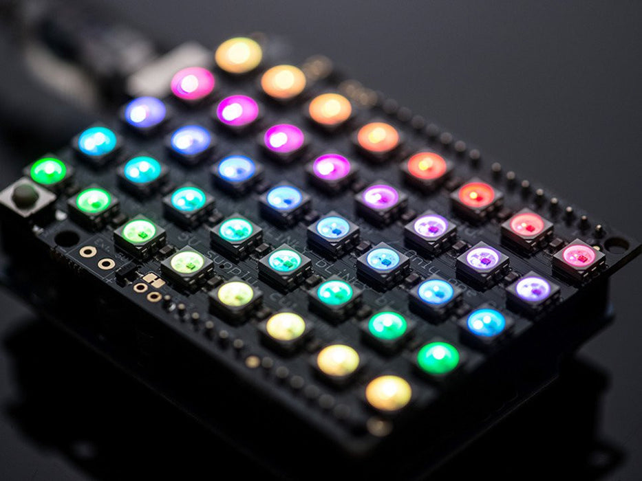 Adafruit NeoPixel Shield for Arduino - 40 RGB LED Pixel Matrix