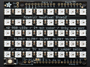 Adafruit NeoPixel Shield for Arduino - 40 RGB LED Pixel Matrix - Chicago Electronic Distributors
 - 4