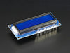 Assembled Standard LCD 16x2 + extras - White on Blue - Chicago Electronic Distributors
