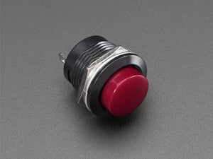 16mm Panel Mount Momentary Pushbutton -  Burgundy - Chicago Electronic Distributors
