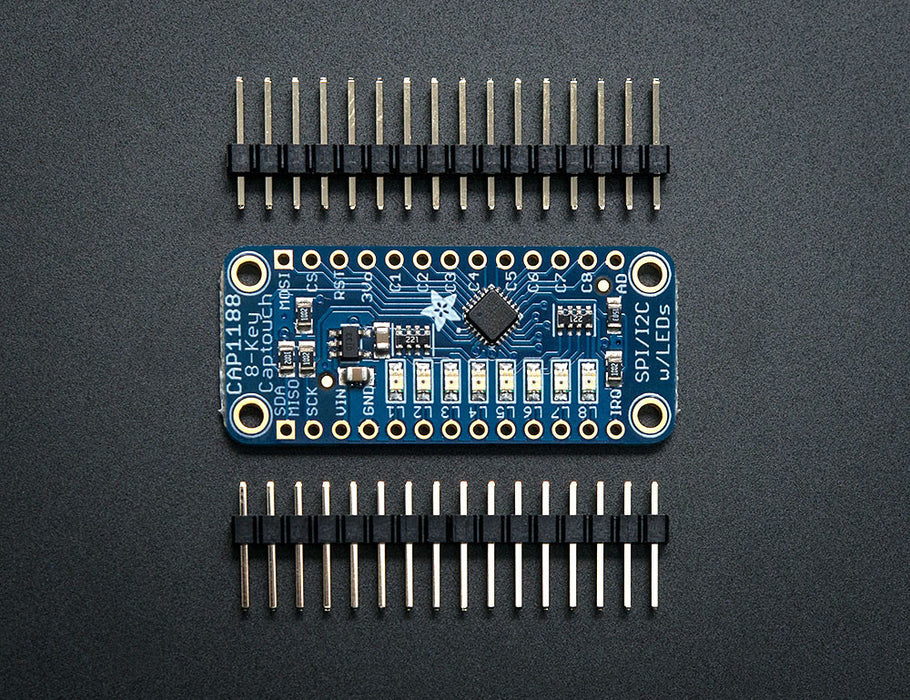 CAP1188 - 8-Key Capacitive Touch Sensor Breakout - I2C or SPI - Chicago Electronic Distributors
 - 2
