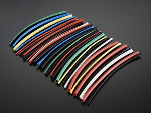 Multi-Colored Heat Shrink Pack - 3/32" + 1/8" + 3/16" Diameters - Chicago Electronic Distributors
