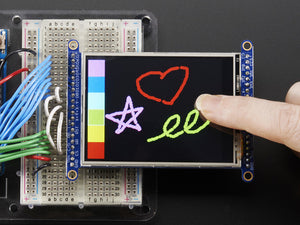 2.8" TFT LCD with Touchscreen Breakout Board w/MicroSD Socket - Chicago Electronic Distributors
 - 1