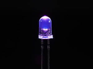 UV/UVA 400nm Purple LED 5mm Clear Lens - 10 pack - Chicago Electronic Distributors

