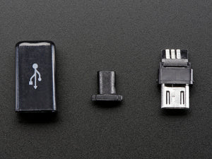 USB DIY Slim Connector Shell - MicroB Plug