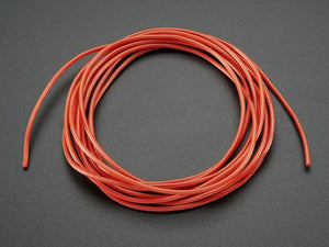 Silicone Cover Stranded-Core Wire - 2m 26AWG Red - Chicago Electronic Distributors
