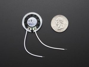 Mini Metal Speaker w/ Wires - 8 ohm 0.5W - Chicago Electronic Distributors
 - 2