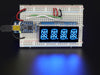 Quad Alphanumeric Display - Blue 0.54" Digits w/ I2C Backpack - Chicago Electronic Distributors
 - 2